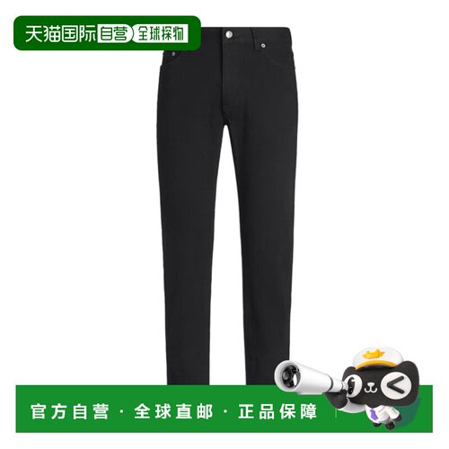 香港直邮Z ZEGNA 男士休闲裤 RE8I79CITY001 CO 黑色 腰带袢休闲