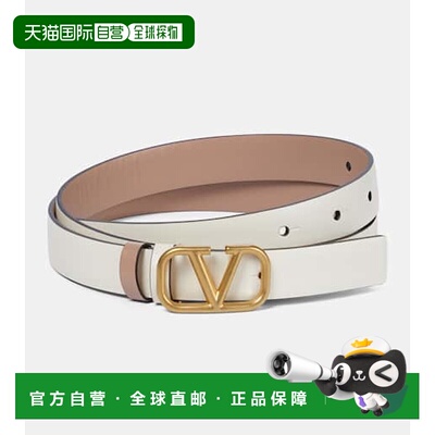 1h可退 香港直邮Valentino 华伦天奴 女士 VLogo 20 标志双面皮带