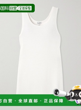 香港直邮Alaia 女士 棉混纺迷你连衣裙 AA9R2750K083B000BLANC