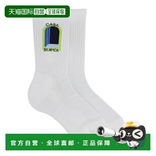 带Logo袜子 男士 ASS26ACC01006WHITE 香港直邮Casablanca 1h可退