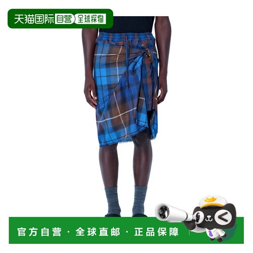 Vivienne Westwood 格子图案裹身裙 32020007C009X