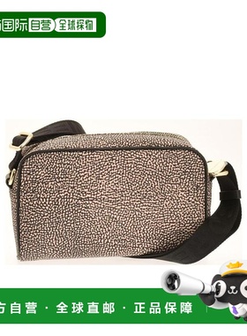 香港直邮Borbonese 拉链单肩包 934115I15斜挎包手提包