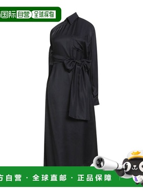 1h可退 香港直邮Moschino 莫斯奇诺 女士 高雅连衣裙 black黑色