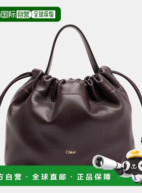 1h可退 香港直邮Chloe 蔻依 女士 标志迷你皮革肩包 purple紫色