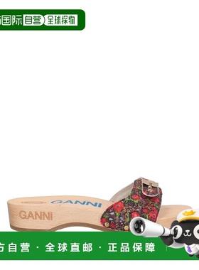 香港直邮Ganni X Scholl 女士 Mules 木屐 red红色 舒适时尚