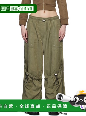 1h可退 香港直邮The Attico 女士 绿色 Long 工装裤 250WCP00255P