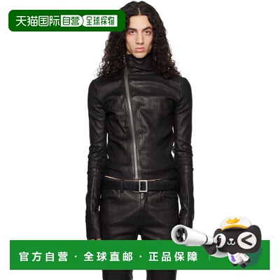 香港直邮rick owens 瑞克 欧文斯 男士 黑色 Temple Gary 皮革夹