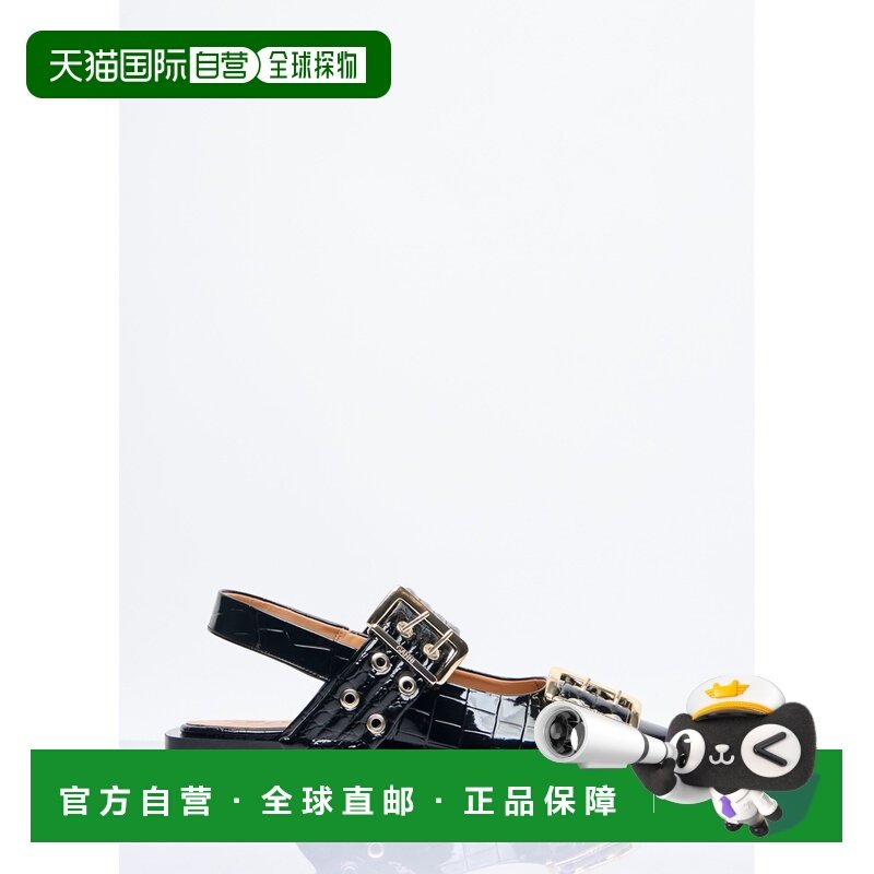 1h可退 香港直邮GANNI 甘尼 女士 柔美搭扣平底芭蕾鞋 S2796,女鞋,时尚休闲鞋,淘宝优惠券,粉丝福利购,淘宝优惠卷