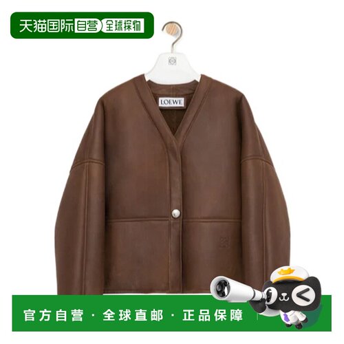 香港直邮LOEWE 女士西服 S359Y2SL496975 SS2026 绿色 长袖开衫