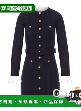 1h可退 香港直邮Self-Portrait 针织迷你连衣裙 AW25016SAN