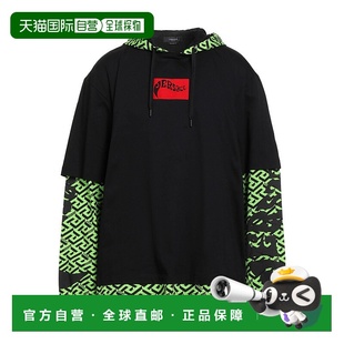 香港直邮Versace black黑色 范思哲 连帽运动衫 舒适 男士 1h可退