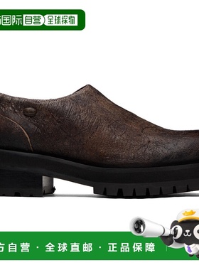 1h可退 香港直邮Diesel 迪赛 男士 棕色 D-Texan Clog 乐福鞋 Y03