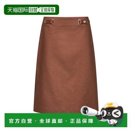 1h可退 香港直邮FENDI 女士半身裙 FQ7751AWAIF1WX4 AW2026 棕色