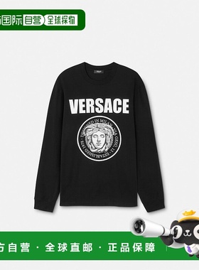 欧洲直邮VERSACE 范思哲 25秋冬 1013947-1A15084_1B000 男士 长T