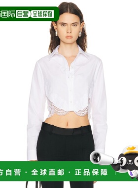 1h可退 香港直邮versace 范思哲 女士 府绸衫 10226311A13878