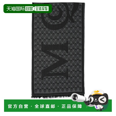 香港直邮ALEXANDER MCQUEEN 男士围巾 8353754200Q1461GREY
