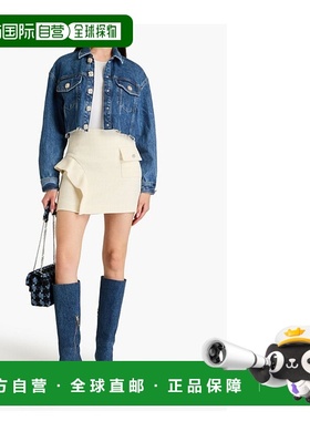 1h可退 香港直邮Sandro 女士 短款精饰牛仔布夹克 SFPBL00851