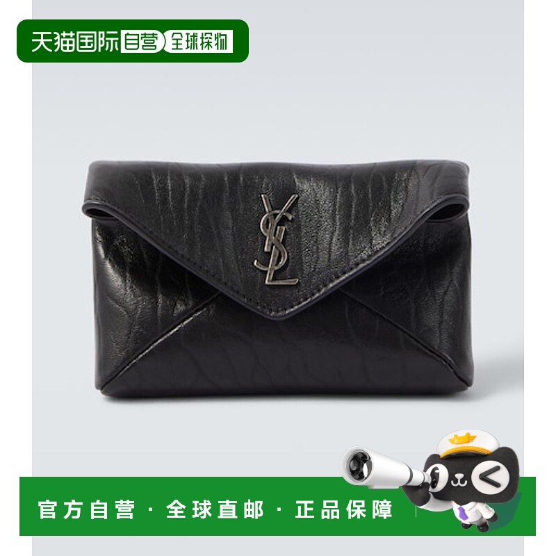 香港直邮Saint Laurent 圣罗兰 男士 Cassandre 皮革钱包