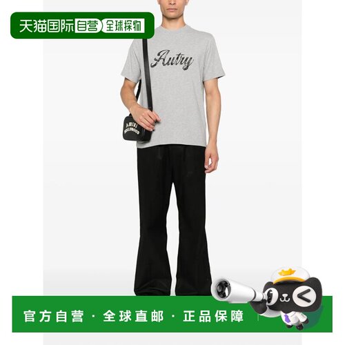 1h可退 香港直邮AUTRY 男士T恤 TSPMI5CDD AW2025 灰色 T-SHIRT M