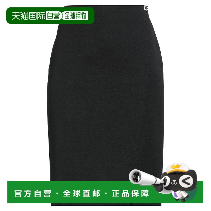 1h可退 香港直邮Givenchy 纪梵希 女士 中长半身裙 black黑色 舒