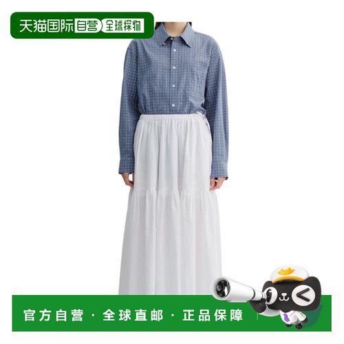 香港直邮DUNST 女士衬衫 UDSH6B127B2BLUECHECK SS2026 白色长袖