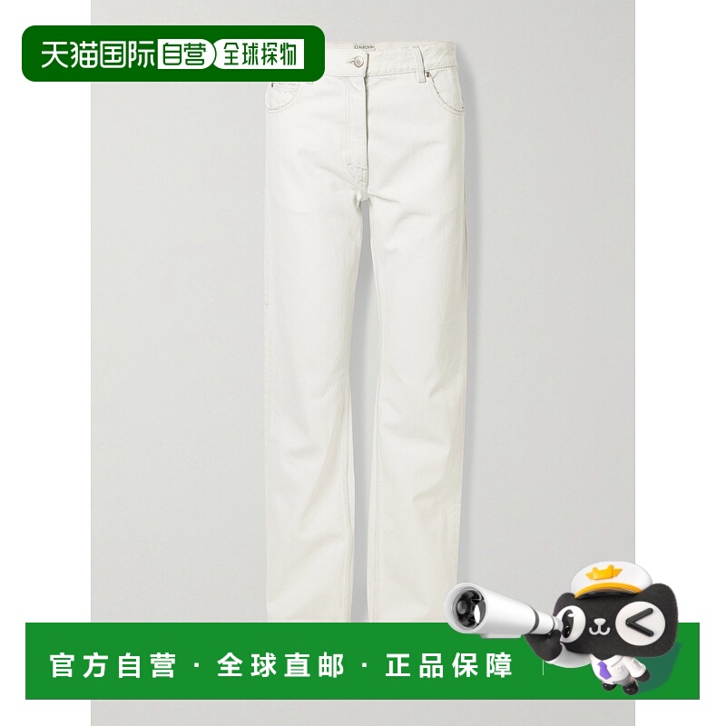 香港直邮calvin klein 女士 磨破中腰直筒牛仔裤 LV0VY00207DXF