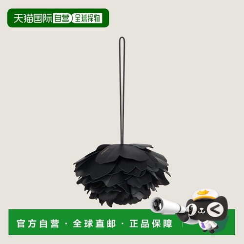 自营欧洲直邮Givenchy纪梵希 女士黑色纳帕皮玫瑰花瓣包饰