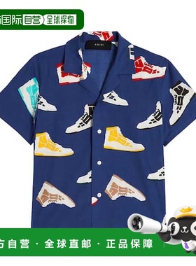 1h可退 香港直邮AMIRI 男童 印花棉质保龄球衬衫童装 colorful花