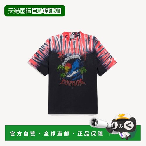 自营欧洲直邮Balenciaga巴黎世家 Extreme Tie Dye Fit男士棉质印