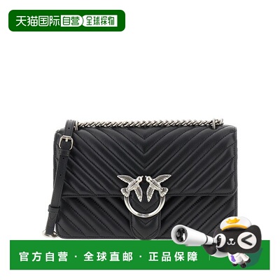 香港直邮Pinko 品高 女士 徽标翻盖单肩包斜挎包 100941A0GK
