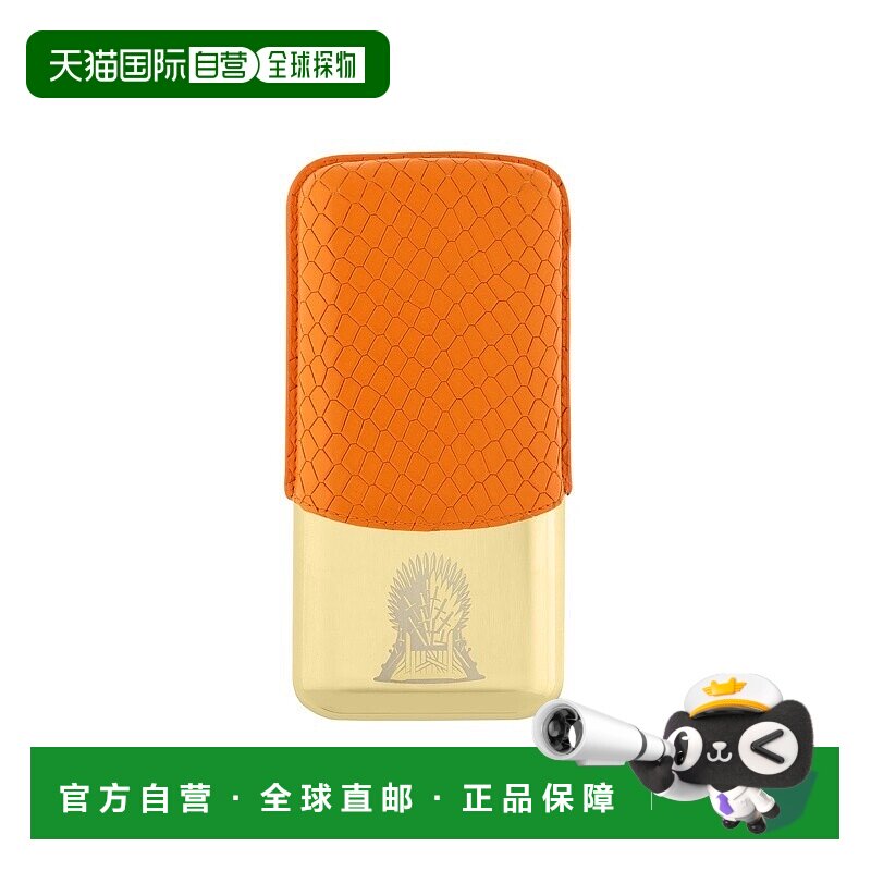 欧洲直邮S.T.Dupont法国都彭 GAME OF THRONES男士橙色小牛皮雪茄