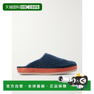 香港直邮MULO blue蓝色 男士 OYNVMNAVY 舒适 毛羊皮便鞋 1h可退