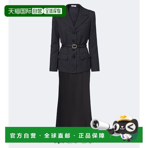 香港直邮Self-Portrait 女士 蕾丝边束带西装连衣裙
