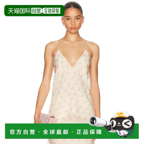 美国直邮KHAITE 女士 Timy 上衣 24663436 pink粉色 舒适时尚吊带