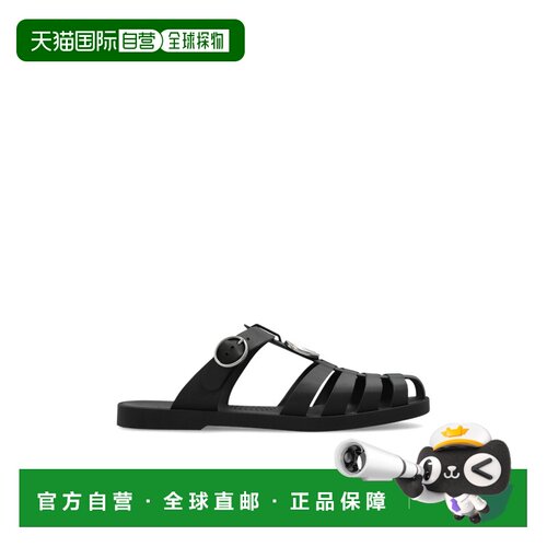1h可退 香港直邮GUCCI 男士凉鞋 812582J87001000 SS2025 黑色 双