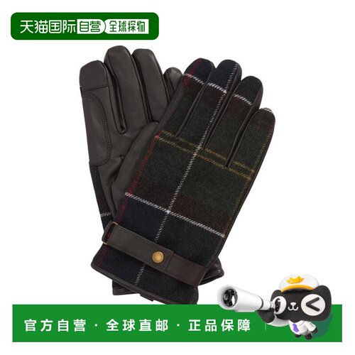 香港直邮Barbour 男士手套 MGL0051TN12 AW2026 黑色