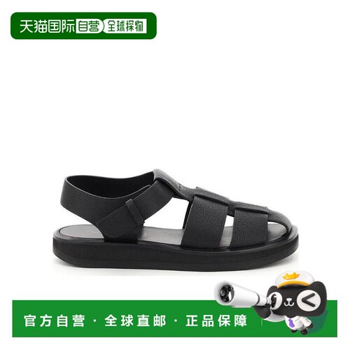 香港直邮THE ROW 女士凉鞋 F1203L129BLK SS2025 黑色 圆头渔夫凉