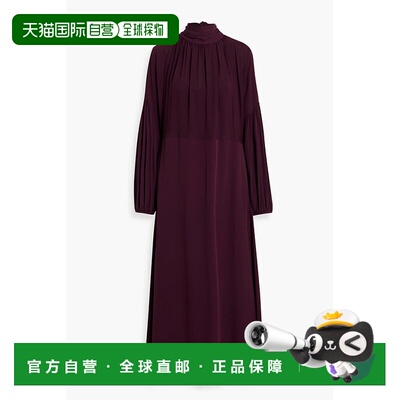 1h可退 香港直邮valentino 华伦天奴 女士 Tie-detailed 绉纱长款