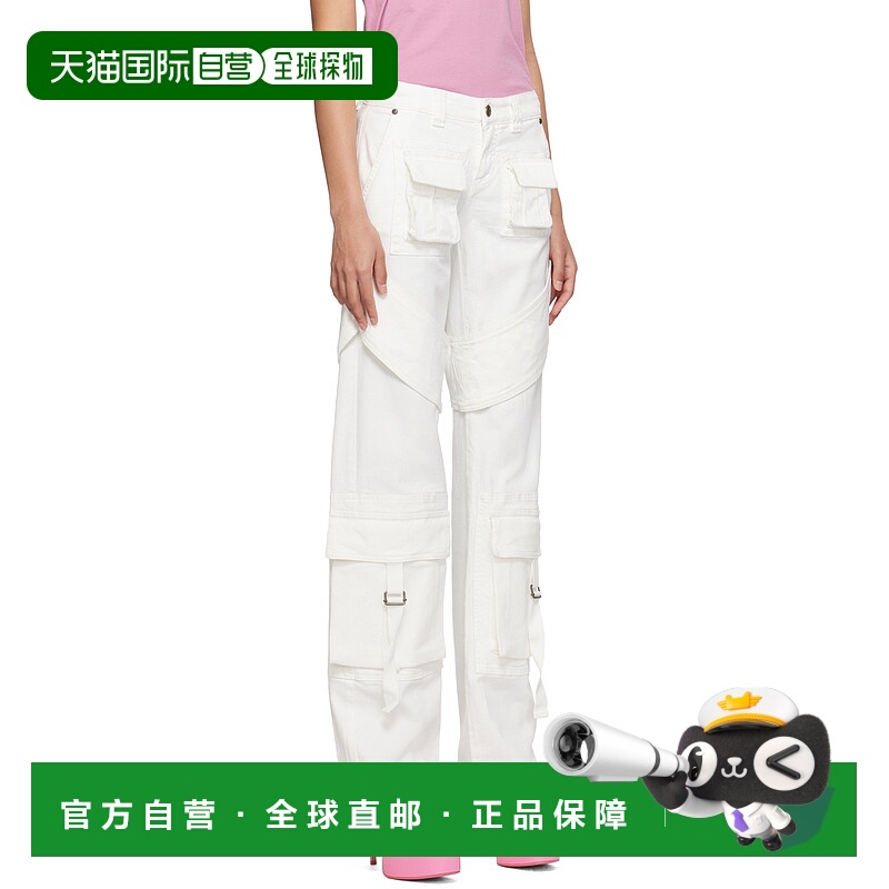 香港直邮Blumarine 腰带袢带口袋休闲裤 6J041A