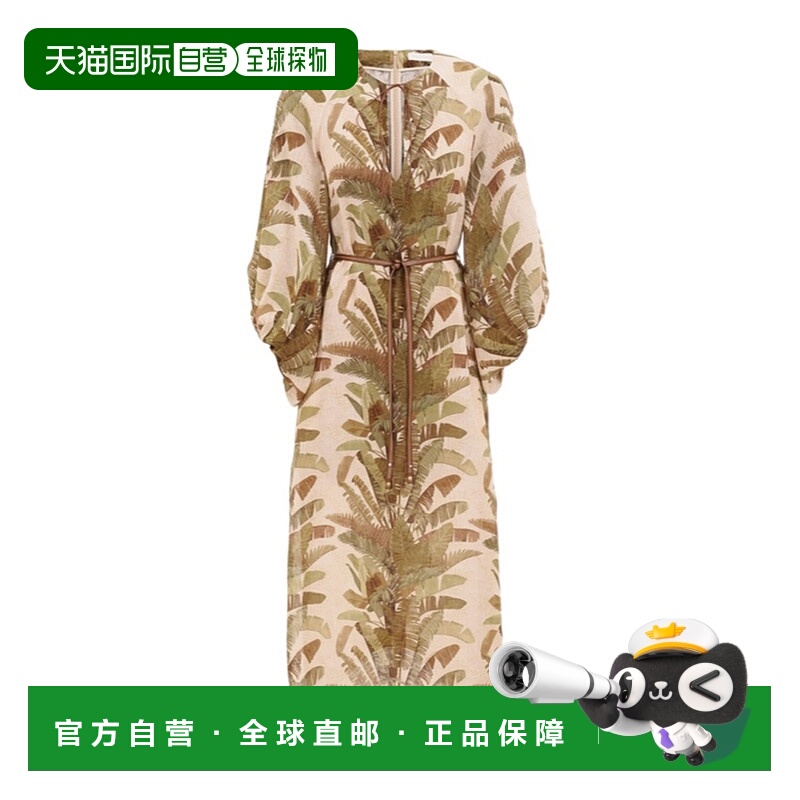 香港直邮Zimmermann Ascension 中长连衣裙 3709DSS253