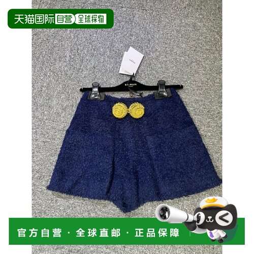1h可退 香港直邮BALMAIN 女士短裤 DF0PA280XC676BO SS2025 白色