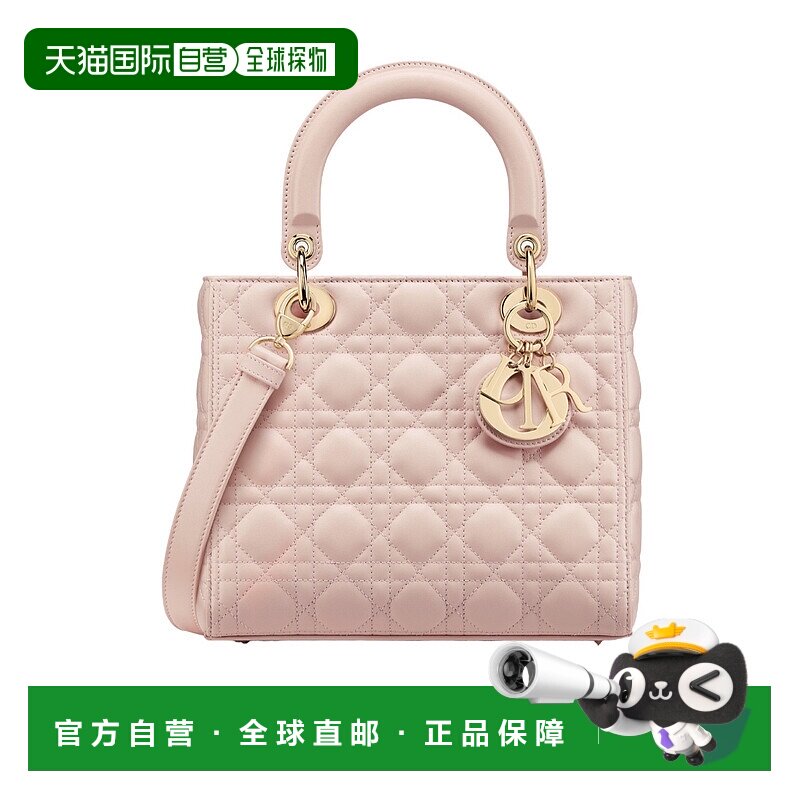 香港直邮Dior 中号Lady Dior单肩包 M0565ONGE迪奥新款手提包