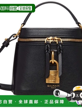 1h可退 香港直邮Balmain 巴尔曼 女士 黑色 Pulse Vanity 手提包