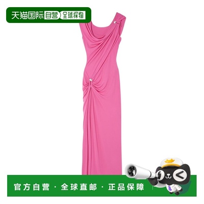 香港直邮Versace Safety Pin收褶礼服 10204241A14475连衣裙长裙