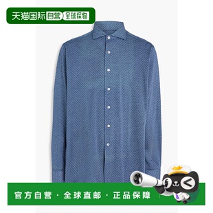 香港直邮Canali 康钠丽 男士 棉提花衬衫 GN00414L756302