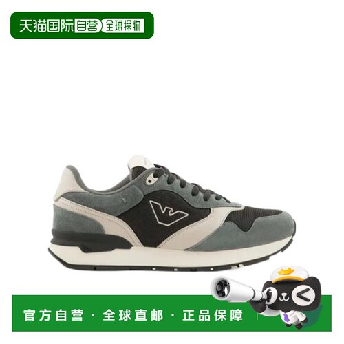 香港直邮Emporio Armani 徽标系带低帮板鞋 X4X64【付后1h可退】