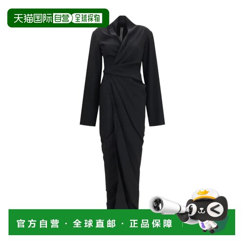 1h可退 Rick Owens 长袖连衣裙 RP02F5501HY长裙
