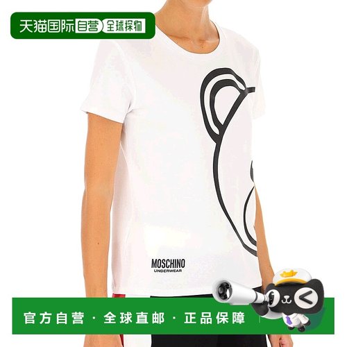 香港直邮Moschino 徽标短袖T恤 A1915 9008