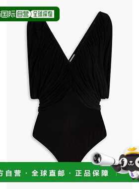 香港直邮magda butrym 女士 垂褶针织连体衣 PF24BODYSUIT01BLACK