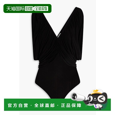 香港直邮magda butrym 女士 垂褶针织连体衣 PF24BODYSUIT01BLACK
